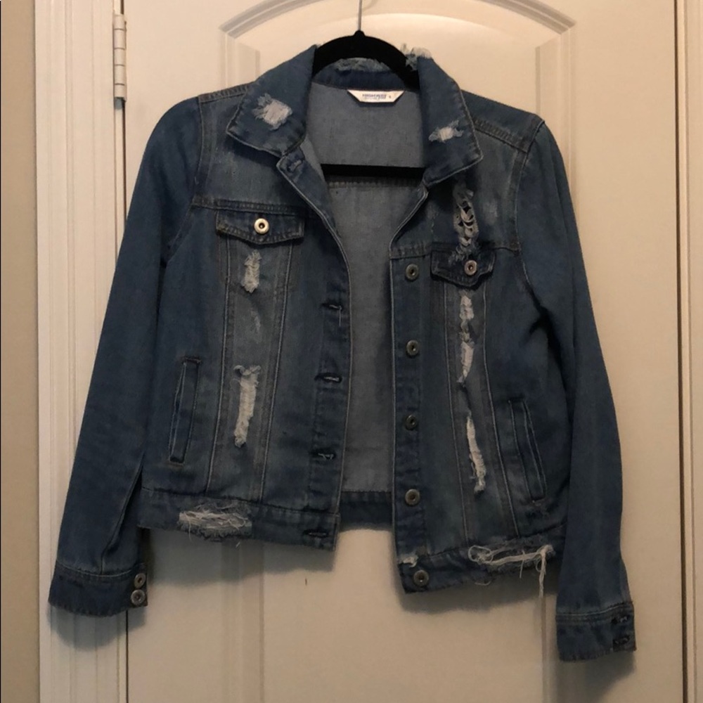 Distressed Denim Jacket